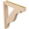 Ekena Millwork 6-in W x 30-in D x 38-in H Funston Block Rough Cedar Woodgrain TimberThane Outlooker, Primed Tan OUTUR060X30X38FST44RCPR - alternate 4